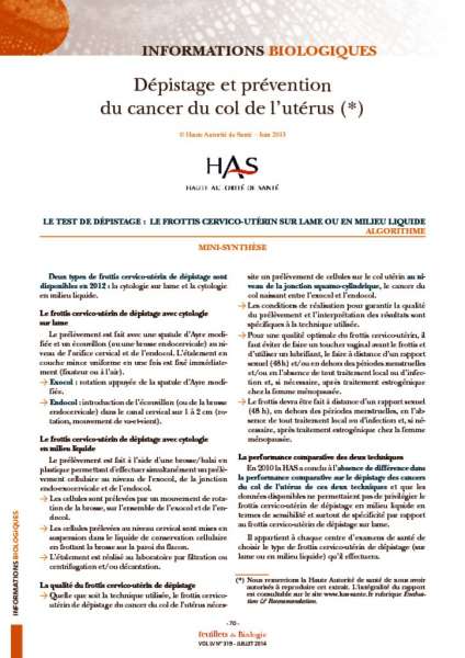 thumbnail of recommandations HAS cancer du col uterus 3